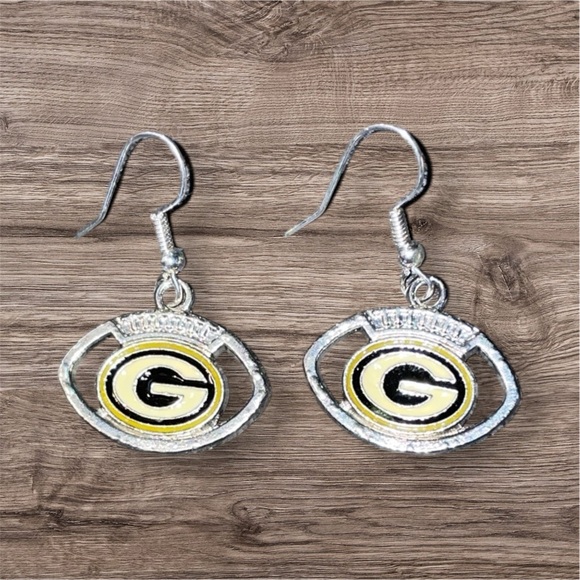 Green Bay Packers Team Earrings•NWOT• - Picture 1 of 1